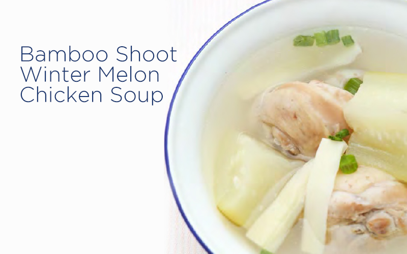 Bamboo Shoot Winter Melon Chicken Soup