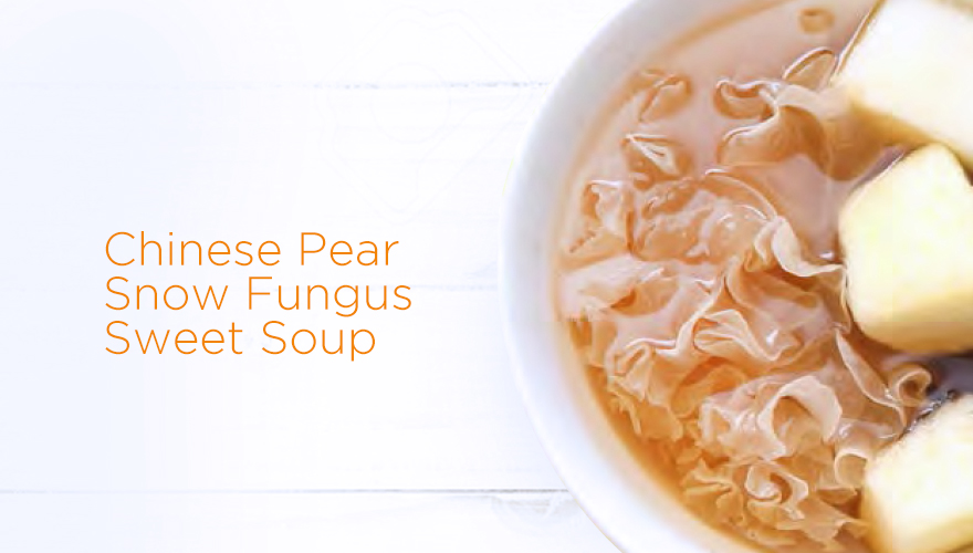 Chinese Pear Snow Fungus Sweet Soup