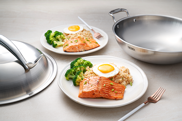 Miso Salmon with Garlic Fried Rice