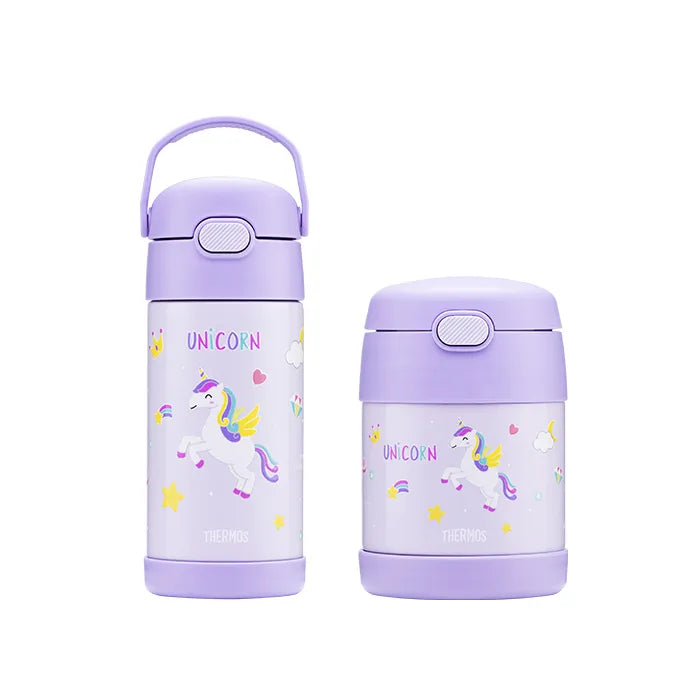 Little Wonderland 350ml Straw Tumbler and 290ml Food Jar Combo Set