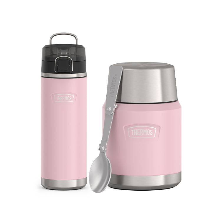 ICON™ 710ml Water Bottle and 470ml Food Jar Bundle Set