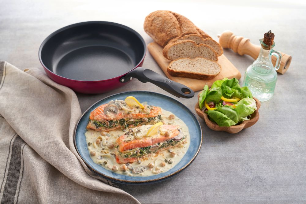 Mediterranean Stuffed Salmon