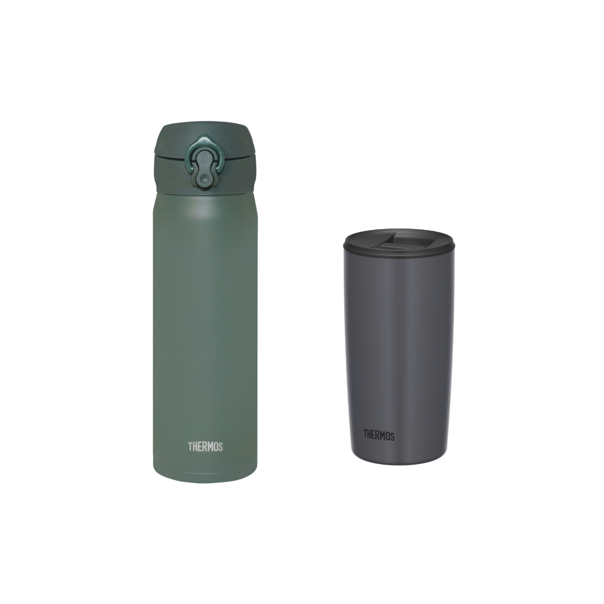 Naughty Set Morandi Ultra Light Flask + Insulated Mug with Lid