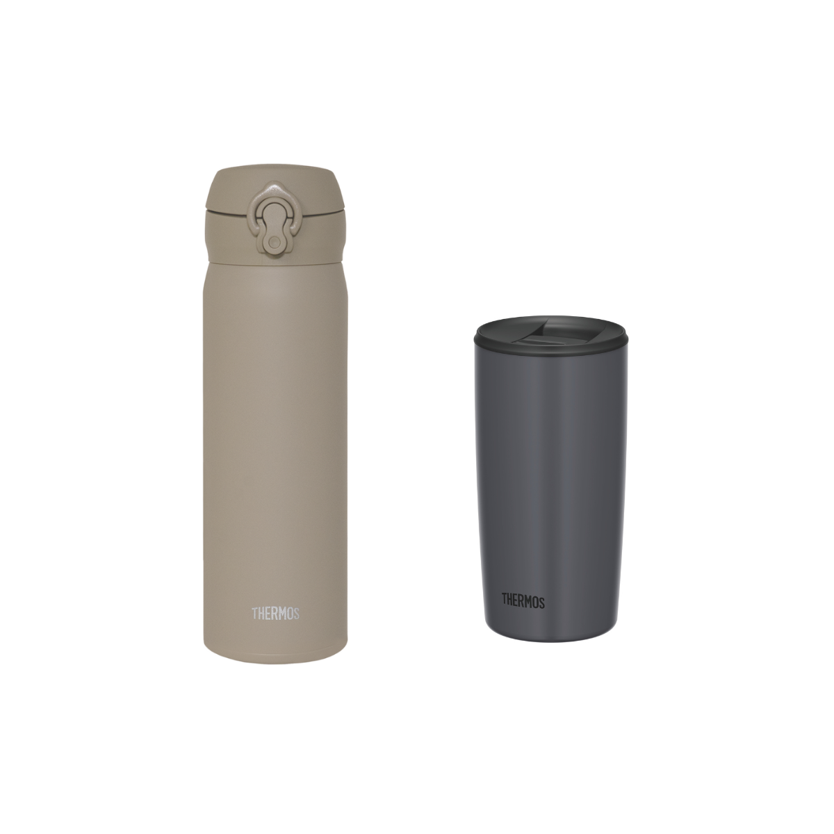 Naughty Set Morandi Ultra Light Flask + Insulated Mug with Lid