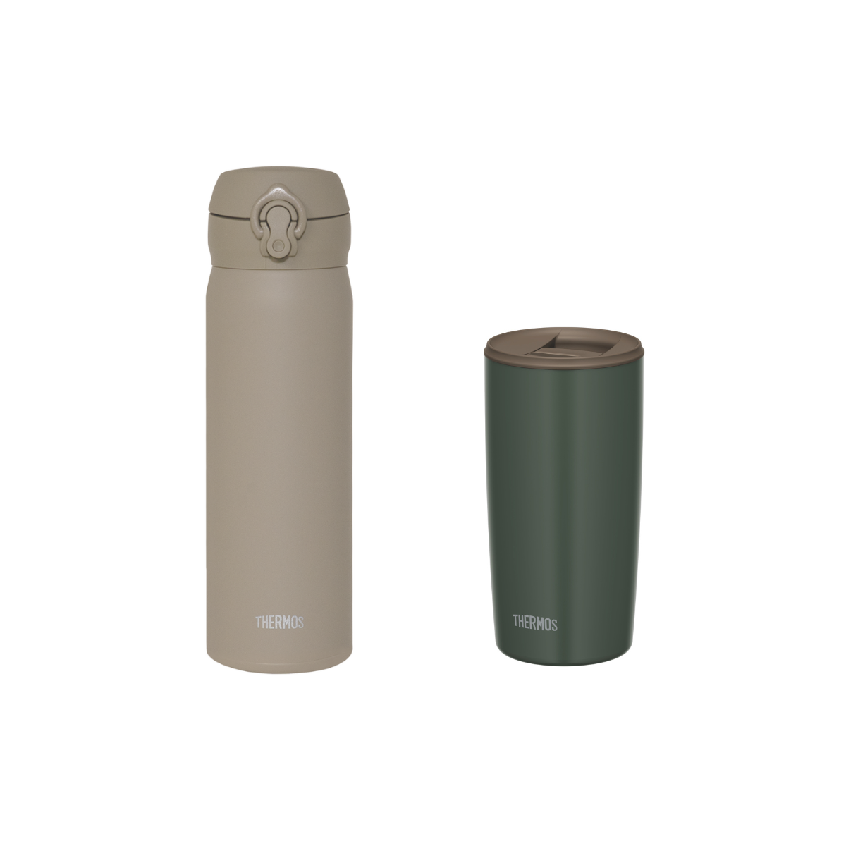 Naughty Set Morandi Ultra Light Flask + Insulated Mug with Lid