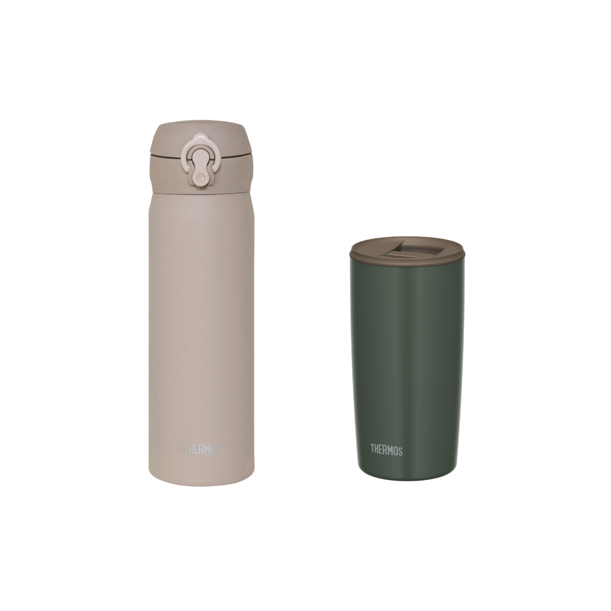 Naughty Set Morandi Ultra Light Flask + Insulated Mug with Lid