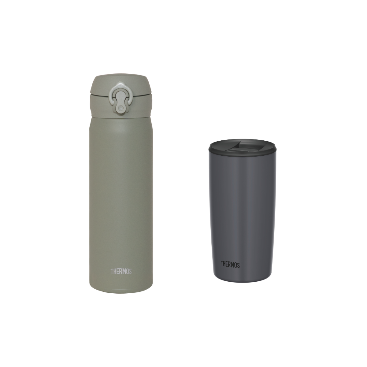 Naughty Set Morandi Ultra Light Flask + Insulated Mug with Lid