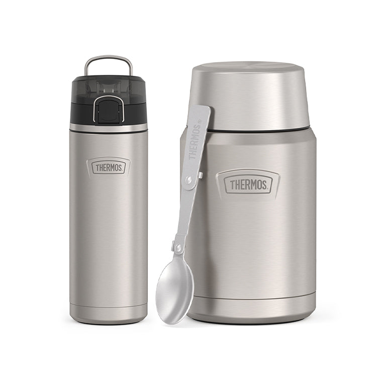 ICON™ 710ml Water Bottle and 710ml Food Jar Bundle Set