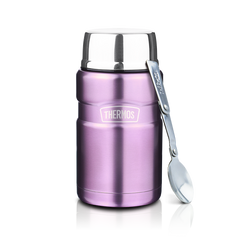 SK-3022 710ml Stainless Steel King Food Jar with Spoon