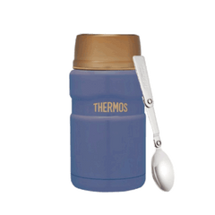 SK3022 710ml Golden Cap Stainless Steel King Food Jar with Spoon
