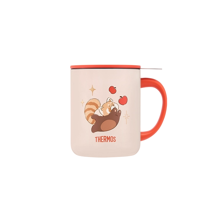 TEMC-400 400ml Red Panda Mug with Strainer